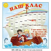 Стенд наш клас із зображенням кораблика